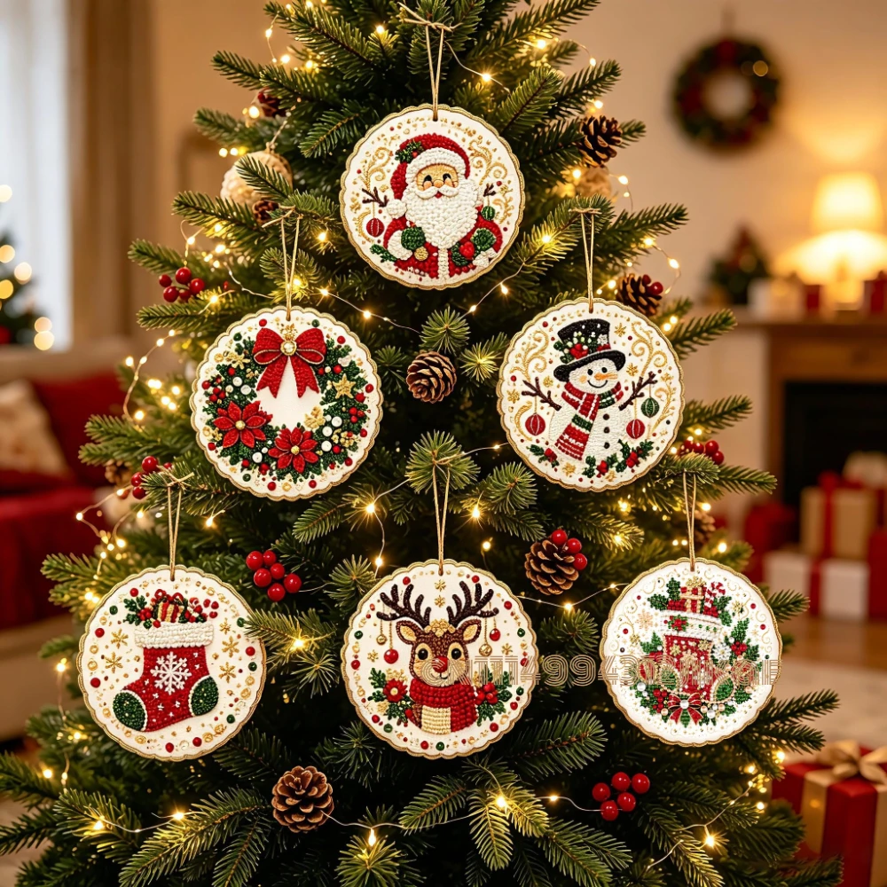 Art Craft Kit - 6 adet Noel Süsleri, Yetişkinler İçin