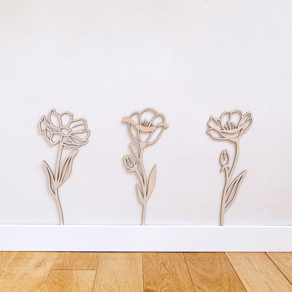 Ahşap Çiçekler Duvar Dekoru, Y - Art And Craft For Nursery incelemesi ve fiyatı